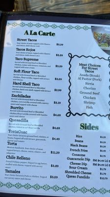Menu photo 1 Rancho Tapatio Walled Lake, MI