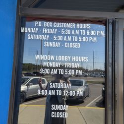 United States Post Office - Hours.  Lobby closes for the free flat rate shipping boxes and post office boxes as an FYI