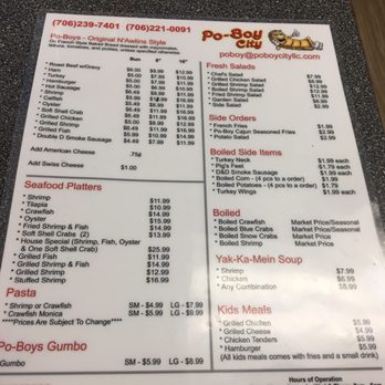 Po-Boy City - Menu - Food Trucks Near Me - Columbus, Georgia Po-Boy City - Menu - Food Trucks Near Me - Columbus, Georgia