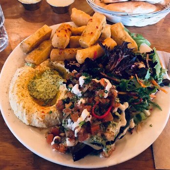 Chickpea - Hatzil Bahadi platter - Vegan Near Me - Vancouver, British Columbia