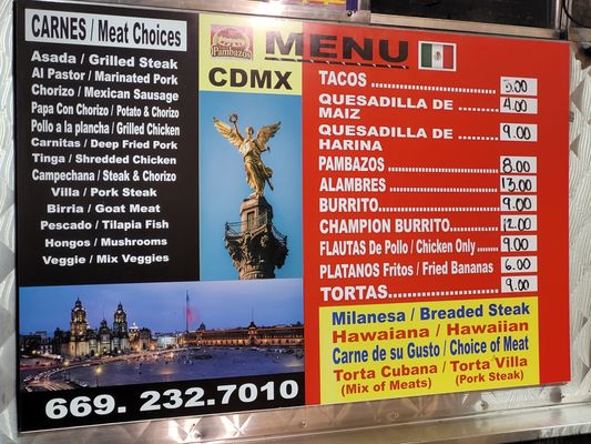 Menu photo 3 Los Pambazos San Jose, CA