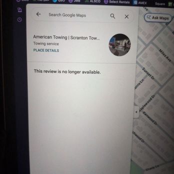 American Towing - Once I explained my 1 star review, they deleted it and the response from the owner. - Towing Near Me - Dickson City, Pennsylvania