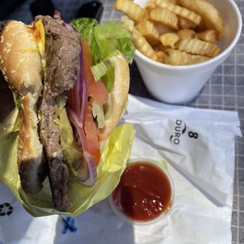 Ohlone Deli & Catering - Cheeseburger and fries. So tasty!! - Delis Near Me - Fremont, California
