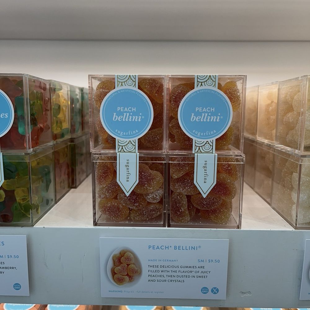 Sugarfina - Peach Bellini (I took these pics with the intention of a happy review but this is not a happy experience..) - Candy Stores Near Me - San Jose, California Sugarfina - Peach Bellini (I took these pics with the intention of a happy review but this is not a happy experience..) - Candy Stores Near Me - San Jose, California