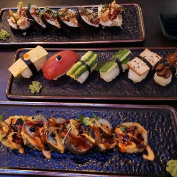 Nori - Spider Maki, Nigiri sampler, Volcano maki - Vegan Near Me - Austin, Texas Nori - Spider Maki, Nigiri sampler, Volcano maki - Vegan Near Me - Austin, Texas