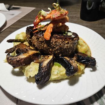 Casa Encanto - Filet Mignon drizzled with aujus and crowned with lobster knuckles. - Bed & Breakfast Near Me - Luquillo, Puerto Rico
