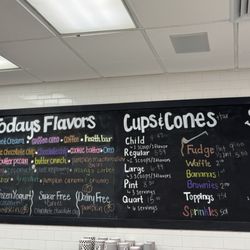 Ashley's Ice Cream - Menu