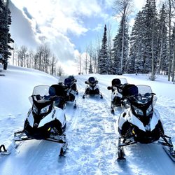 Sunlight Snowmobile Tours - Our groups snowmobile's
