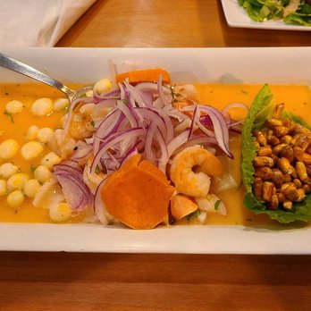 Happy Fish - Ceviche Mixto - excellent! - Peruvian Near Me - Tampa, Florida Happy Fish - Ceviche Mixto - excellent! - Peruvian Near Me - Tampa, Florida