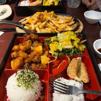 Hungry Belly - Orange Chicken Bento Box Belly Fries - Japanese Near Me - Dallas, Texas
