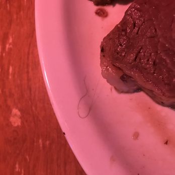 Texas Roadhouse - And of course, there's a hair on the steak! - American Near Me - Layton, Utah