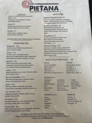 Menu photo 4 PieTana Lexington, KY Menu photo 4 PieTana Lexington, KY