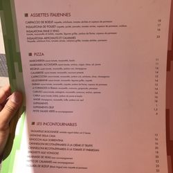 Pane e Vino - Menu