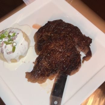 The Purple Door - Rib Eye w Loaded Mashed Potato - New American Near Me - Harlan, Iowa