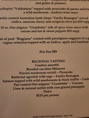Menu photo 1 Scalini Fedeli New York, NY