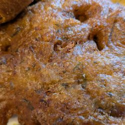 Flames - Crispy, salty-delicious fish fritter or "Flitas". Scrumptious.