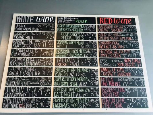 Menu photo 7 Pour Wine and Taproom Mesa, AZ