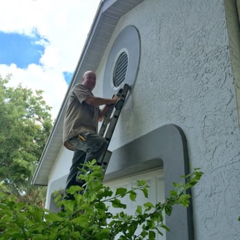 The Trapper Guy - Applying a screen to the vent above my garage. - Wildlife Control Near Me The Trapper Guy - Applying a screen to the vent above my garage. - Wildlife Control Near Me