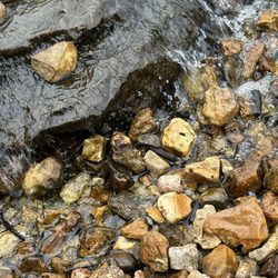 WhoDunnit Hoedown - Little waterfall by building