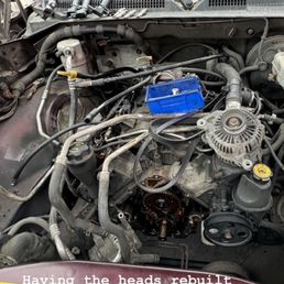 When they where resurfacing the heads and replacing the timing chain