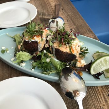 Chula Artisan Eatery - Chula Fritters appetizers are excellent. - Breakfast & Brunch Near Me - La Quinta, California
