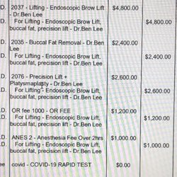 They charged me for a buccal fat pad, I never asked or got.