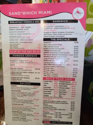 Menu photo 1 Sand'which Miami Coral Gables, FL