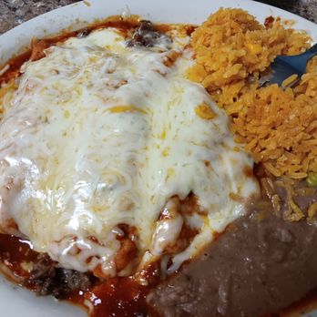 The Ranchito - Enchiladas El Chipotle with beef fajitas - Tex-Mex Near Me - Pasadena, Texas The Ranchito - Enchiladas El Chipotle with beef fajitas - Tex-Mex Near Me - Pasadena, Texas
