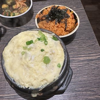 TK92 Korean BBQ - Steamed egg and kimchi fried rice - Korean Near Me - San Gabriel, California TK92 Korean BBQ - Steamed egg and kimchi fried rice - Korean Near Me - San Gabriel, California