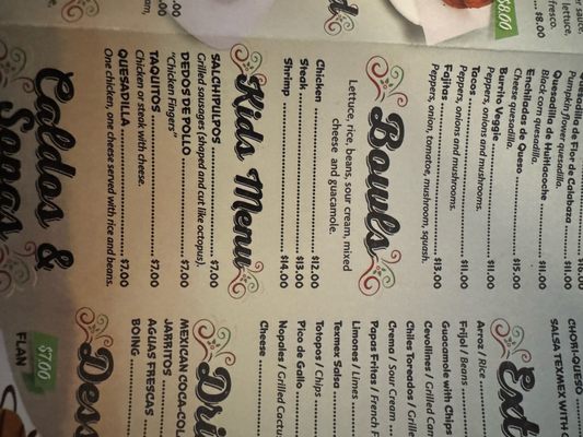 Menu photo 7 Los Volcanes Bear, DE Menu photo 7 Los Volcanes Bear, DE