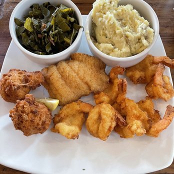 The Boathouse - Fish and shrimp combination - Seafood Near Me - St Augustine, Florida The Boathouse - Fish and shrimp combination - Seafood Near Me - St Augustine, Florida