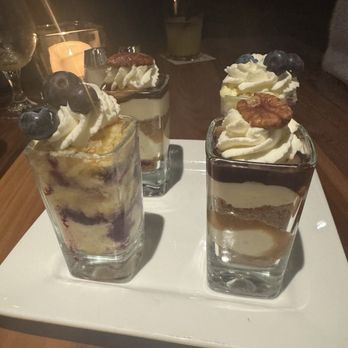 Seasons 52 - Shot-sized desserts - Seafood Near Me - Orland Park, Illinois