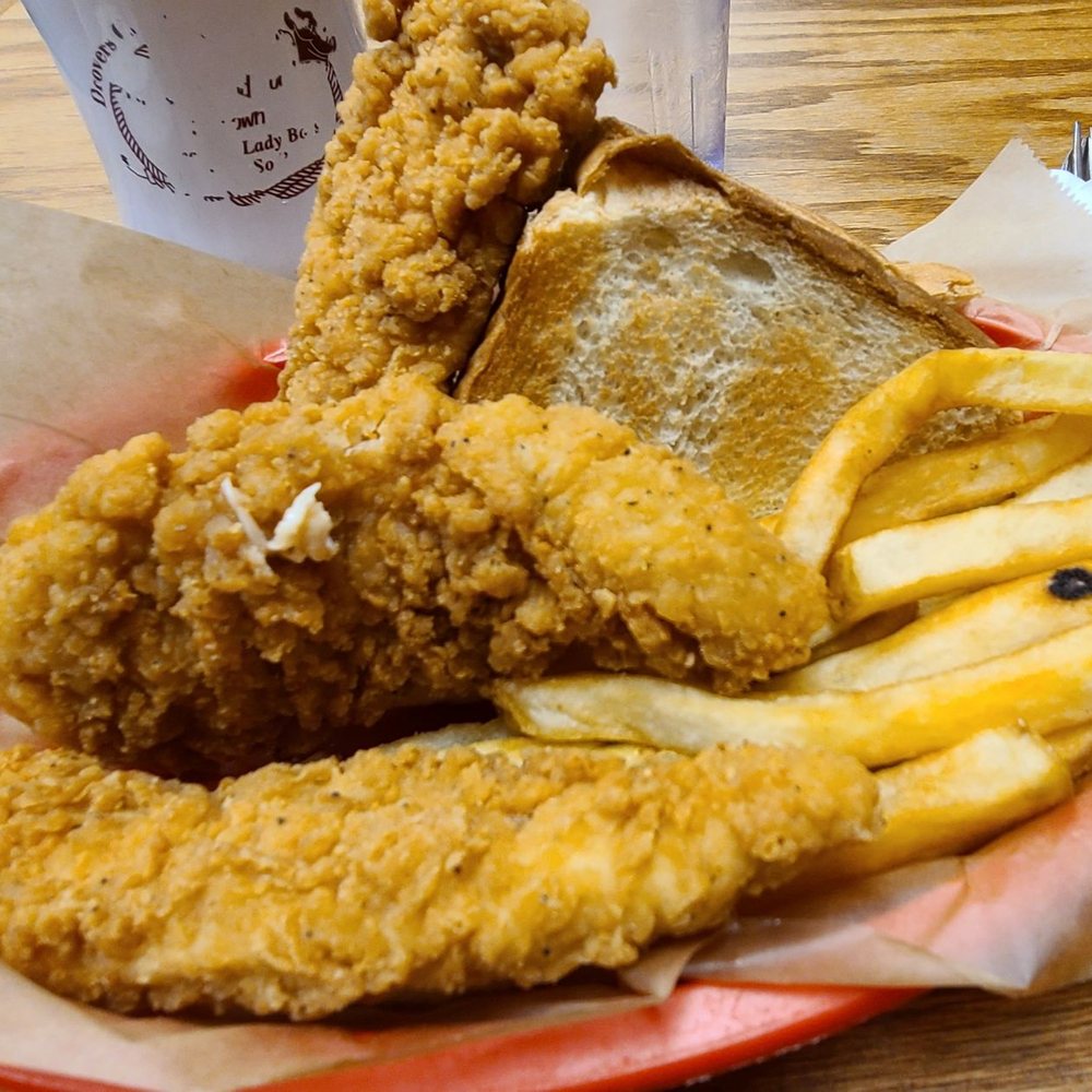 Drovers Culinary Cafe - Chicken basket with fries and toast. - Cafes Near Me - Brush, Colorado
