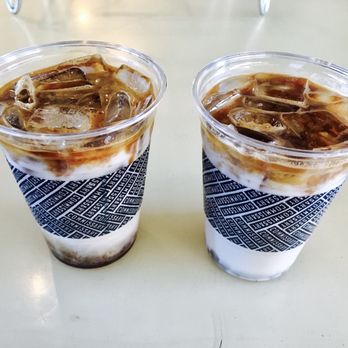Coffee Commissary - Iced vanilla lattes with almond milk! YUM - Coffee & Tea Near Me - Burbank, California