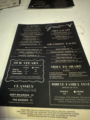 Menu photo 2 Grandson Steaks San Diego, CA Menu photo 2 Grandson Steaks San Diego, CA