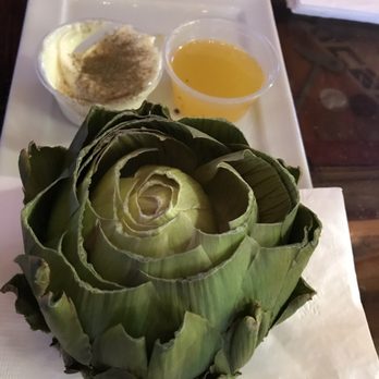 Barnacles Bar & Grill - Steamed artichoke - Dive Bars Near Me - Hermosa Beach, California