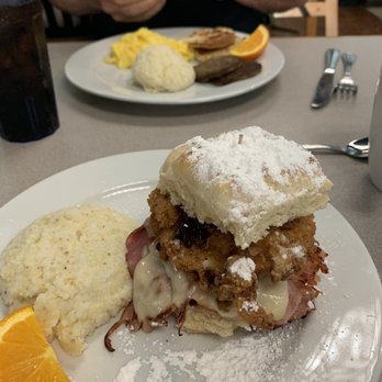 Mallery Street Cafe - Monte Christo chicken biscuit - Breakfast & Brunch Near Me - Saint Simons Island, Georgia