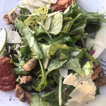 SeaGuini - Opal Sands Resort - Opal salad-tender field greens, oven-roasted tomatoes, sweet walnuts, sliced crisp pear, shaved Parmesan, sweet white balsamic vinaigrette. - New American Near Me - Clearwater, Florida SeaGuini - Opal Sands Resort - Opal salad-tender field greens, oven-roasted tomatoes, sweet walnuts, sliced crisp pear, shaved Parmesan, sweet white balsamic vinaigrette. - New American Near Me - Clearwater, Florida