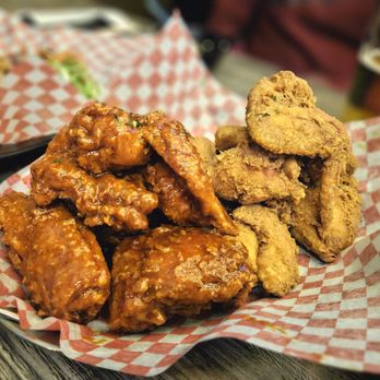 Mymy Chicken Thornhill - Half and half (original & seasoned spicy) - Chicken Shop Near Me - Markham, Ontario Mymy Chicken Thornhill - Half and half (original & seasoned spicy) - Chicken Shop Near Me - Markham, Ontario