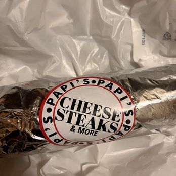 Papis Cheese Steaks And More - How it came b4 I devoured it - Cheesesteaks Near Me - New York, New York