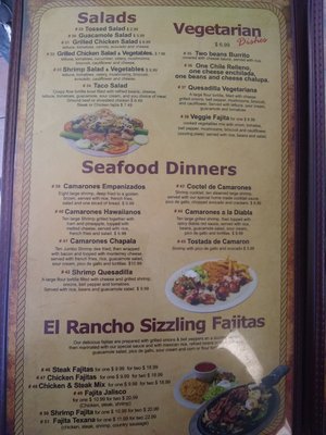 Menu photo 5 El Rancho Burnet, TX Menu photo 5 El Rancho Burnet, TX