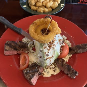 Sam's No 3 - Wedge salad with steak and some tots on the side - Breakfast & Brunch Near Me - Denver, Colorado