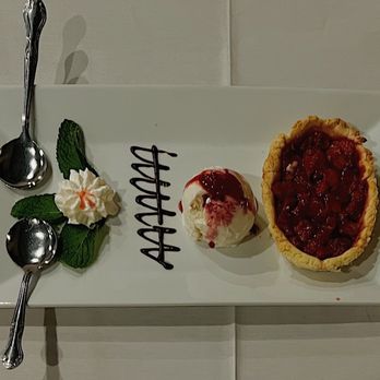 La Tavola - Strawberry Tart with Gelato - Italian Near Me - Baltimore, Maryland