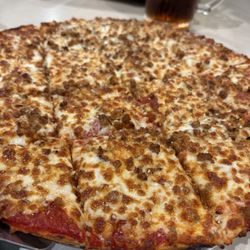 The Brass Ring - Pepperoni and sausage pizza