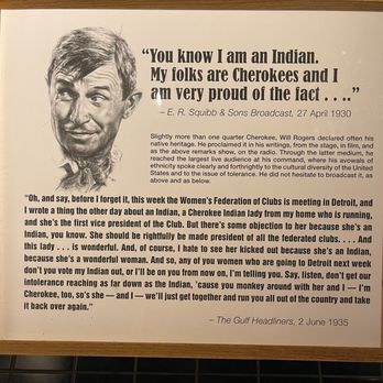 Will Rogers Memorial Museum - Will Rogers, "You know I am an Indian..." - Museums Near Me - Claremore, Oklahoma