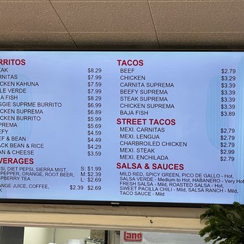 Mexicali Express - Menu 9/1/24 - Mexican Near Me - Beaverton, Oregon