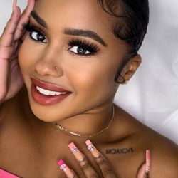 Lux Harmony Beauty - Client following Lip Color Correction procedure, experiencing a sense of confidence with the application of their favorite lip shade.