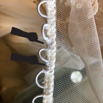 Le Marriage Couture - Two additional button loops that have clearly been repaired, made obvious by the different color white thread. - Bridal Near Me - Los Angeles, California Le Marriage Couture - Two additional button loops that have clearly been repaired, made obvious by the different color white thread. - Bridal Near Me - Los Angeles, California