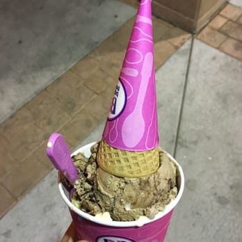 Baskin-Robbins - gold medal ribbon + chocoholics resolutions with sugar cone on top - Ice Cream & Frozen Yogurt Near Me - Merced, California