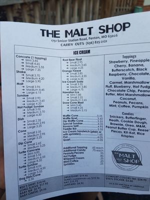 Menu photo 4 The Malt Shop Fenton, MO